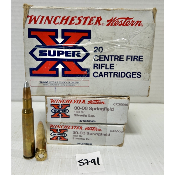 AMMO: 47X WINCHESTER .30-06 SPRG - 180 GR SP