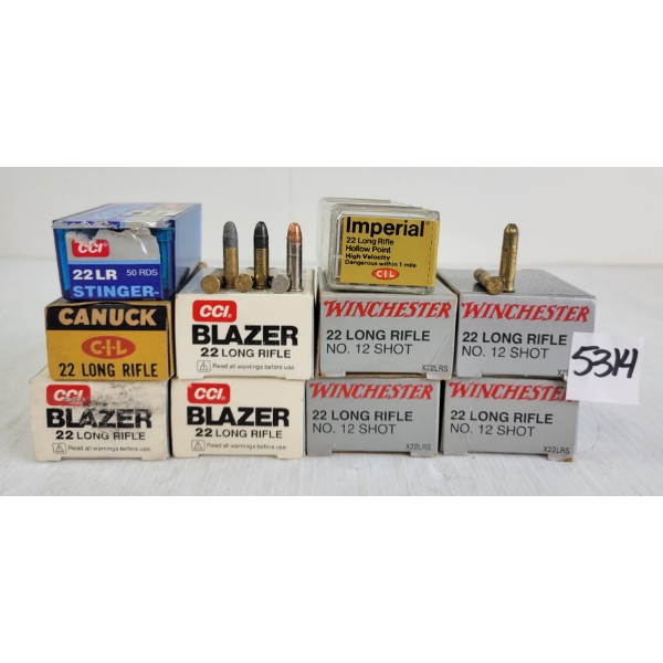 AMMO: APPROX 500X MIXED .22LR