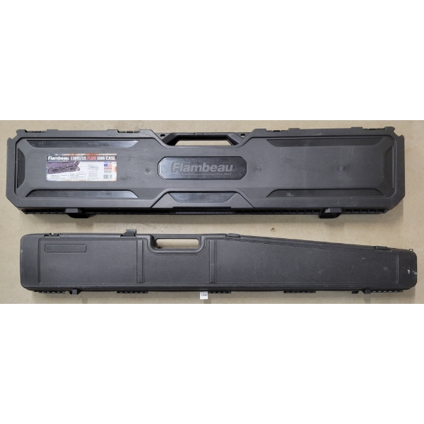 LOT OF 2 - HARD LONG GUN CASES - INCL FLAMBEAU & GUN GUARD