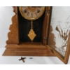 Image 3 : 1880'S SESSIONS GINGERBREAD OAK SHELF CLOCK