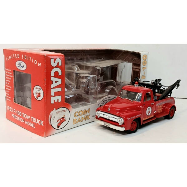 GEARBOX DIECAST 1953 F-100 TOW TRUCK MODEL - TEXACO FIRE CHIEF