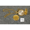 Image 2 : CARAVELLE 17 JEWELS POCKET WATCH W/ CHAIN
