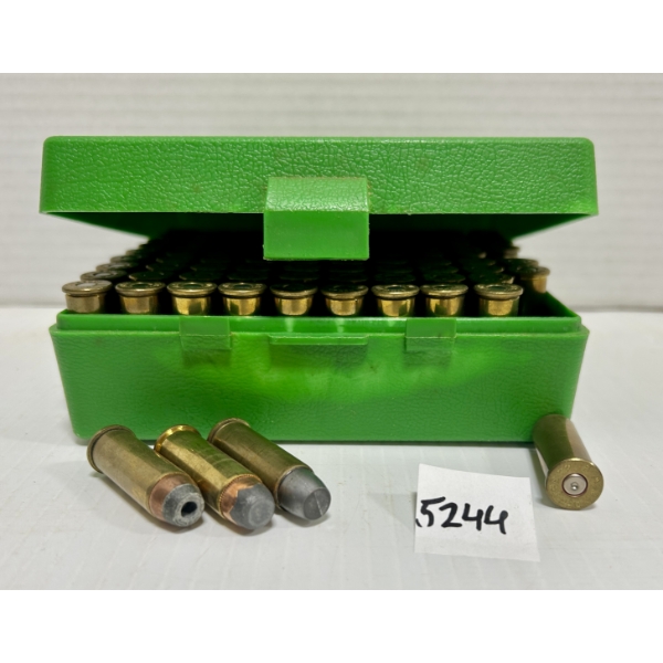 AMMO: 90X LIVE & 8X BRASS .44 REM MAG - RELOADS