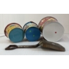 Image 5 : LOT OF 3 - TIN BUCKETS W/ SHOVEL - INCL EAGLE TOYS