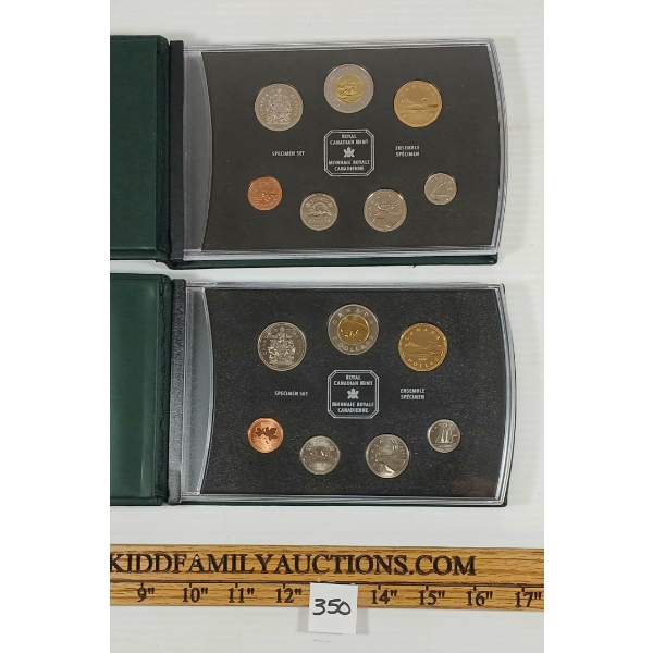 LOT OF 2 - 2000 & 2001 RCM SPECIMEN SETS