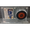 Image 2 : 1991 UDC NHL TORONTO MAPLE LEAFS PETER ZEZEL HOCKEY CARD & PUCK - AUTOGRAOHED