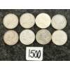 Image 1 : LOT OF 8 - 1941-1968 CDN 25 CENT COINS