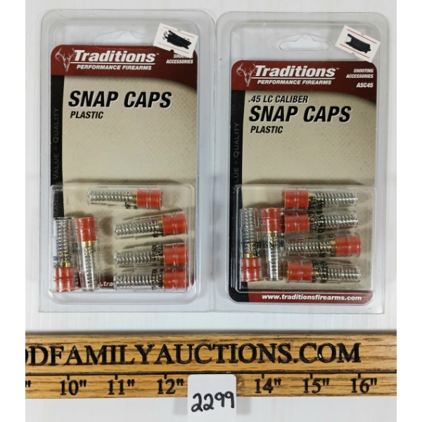 LOT OF 2 - TRADITIONS .45 COLT SNAP CAPS