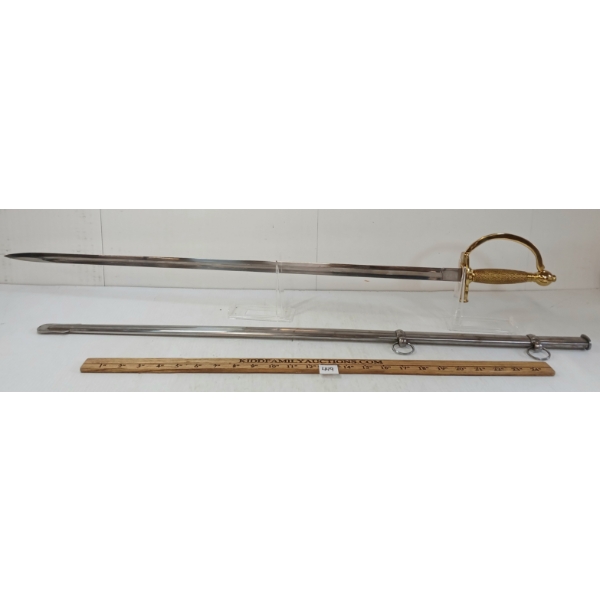 BRITISH ARMY OFFICER'S SWORD W/ SCABBARD