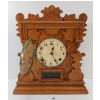 Image 2 : 1885 E. INGRAHAM CABINET #10 8 DAY OAK CLOCK
