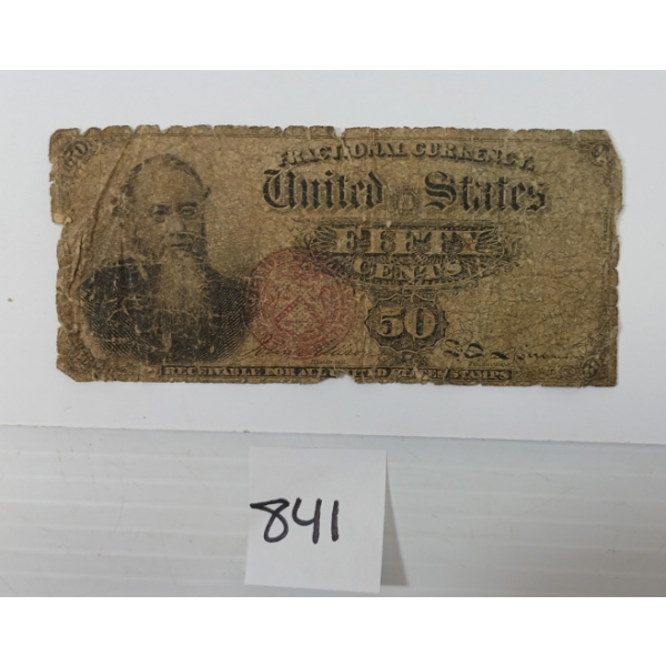 U.S. FRACTIONAL 50 CENT SHINPLASTER