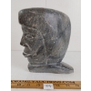 Image 4 : HUMAN HEAD - SIGNED - STONE