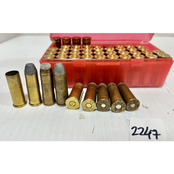AMMO / BRASS: 7X LIVE & 39X BRASS .44-40 WIN & 4X LIVE .38-40 WIN