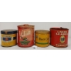 Image 1 : LOT OF 4 - MISC TOBACCO TINS - INCL BLACK CAT & UNION LEADER, ETC.