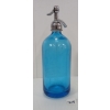 Image 2 : LOCAL BOTT. CO. FEINMAN - AZUR BLUE ACID-ETCHED - 26OZ SELTZER BOTTLE