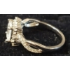Image 5 : STERLING & CZ HALO TWIST RING