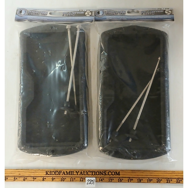 LOT OF 2 - BLUE DOG MARINE SCREW DOWN BATTERY TRAYS