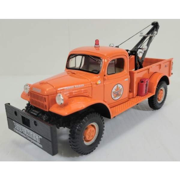 FIRST GEAR SUPERTEST DODGE POWER WAGON DIECAST TOW TRUCK