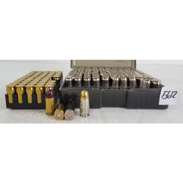 AMMO: 134X MIXED .45ACP - 230GR - NICKEL & BRASS - FMJ - RELOADS