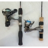 Image 3 : LOT OF 3 - COMPAC, MITCHELL & SAPPHIRE GRAPHITE ICE FISHING RODS 