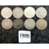 Image 1 : LOT OF 8 - 1871-1965 CDN 25 CENT COINS