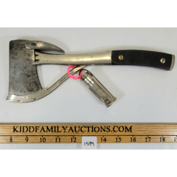 MARBLES MODEL 2P SAFETY AXE W/ MARBLES MATCH CONTAINER