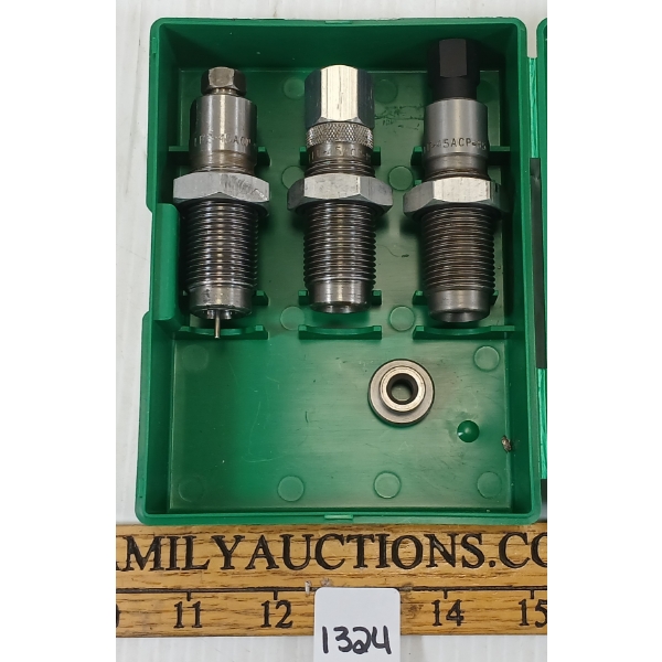 LEE .45 ACP CARBIDE DIE SET & SHELL HOLDER