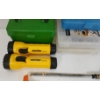 Image 2 : JOB LOT - AMMO CASES - CLEANING RODS - FLASHLIGHT, ETC