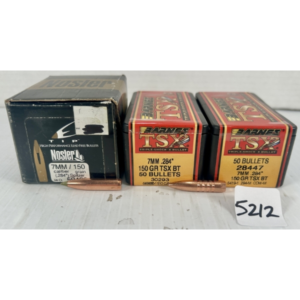 BULLETS: APPROX 110X 7MM 150GR. 