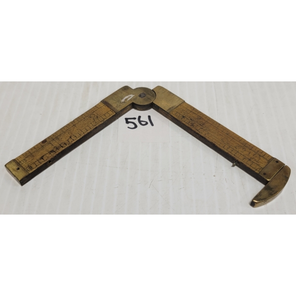 BRASS & BOXWOOD RULER