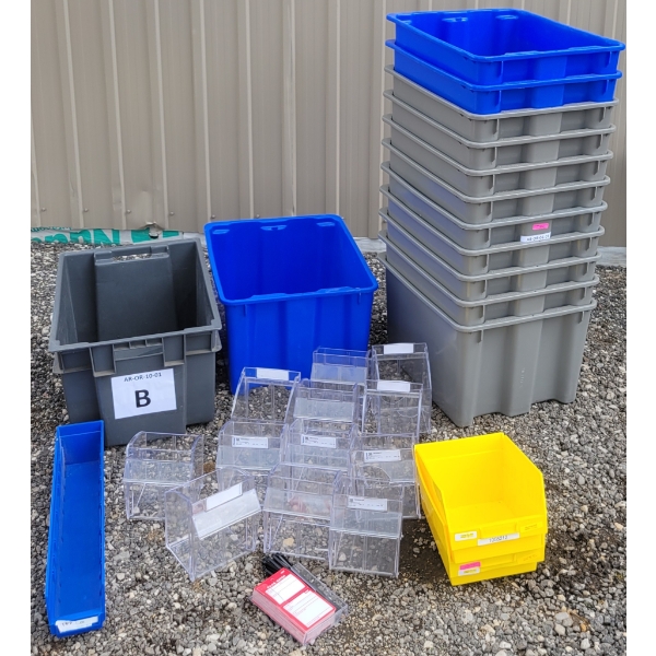 QTY OF STORAGE BINS