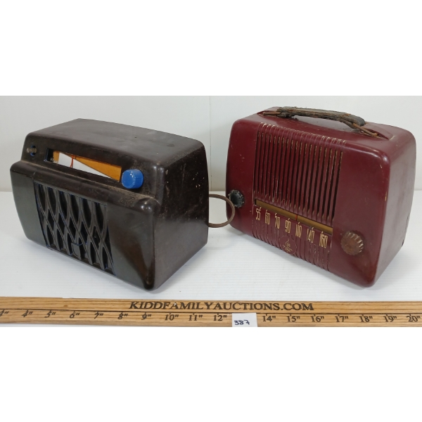 LOT OF 2 - TUBE RADIOS - INCL EMERSON & PHILIPS