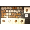 Image 4 : LOT OF 41 - 1853-1976 US COINS - INCL LARGE CENTS & SILVER PCS