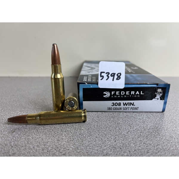 AMMO: 20X FEDERAL .308 WIN 180 GR. SP 