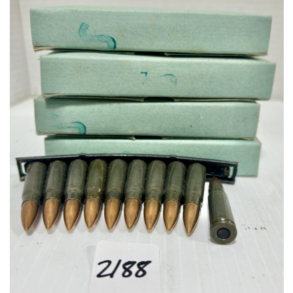 AMMO: 80X 7.62X39 MM - MILITARY FMJ - ON CLIPS