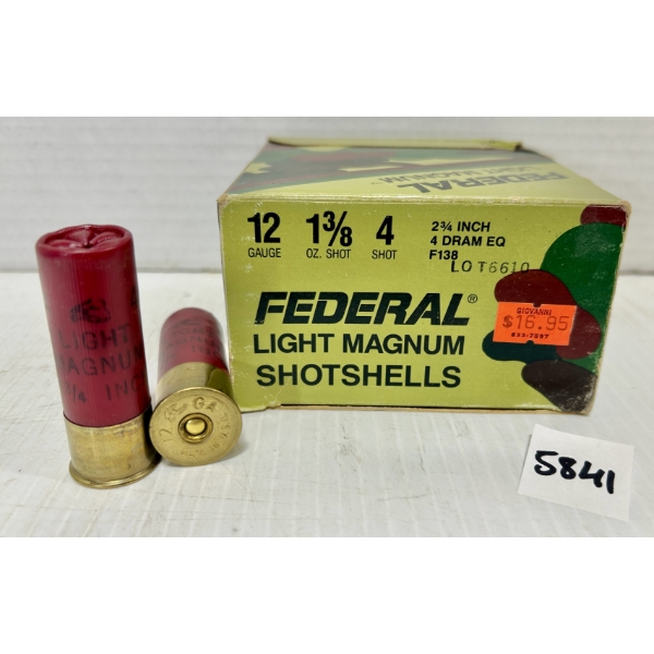 AMMO: 25X FEDERAL 2-3/4 IN NO 4 