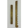 Image 3 : LOT OF 2 - 19TH CENTURY SWISS BRASS DRAWPLATE & MAIN SPRING MEASURING GAUGE - WATCHMAKER TOOLS