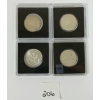 Image 1 : LOT OF 4 - CDN SILVER 25 CENT PCS - INCL 1953, '55 & '58