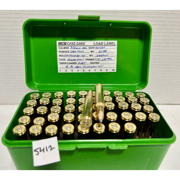 AMMO: 50X .338 WIN MAG 200GR. - RELOADS
