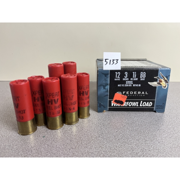 AMMO: 32X FEDERAL MIXED STEEL 3IN 