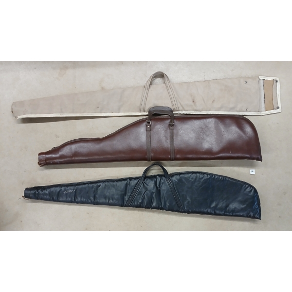 LOT OF 3 - SOFT LONG GUN CASES