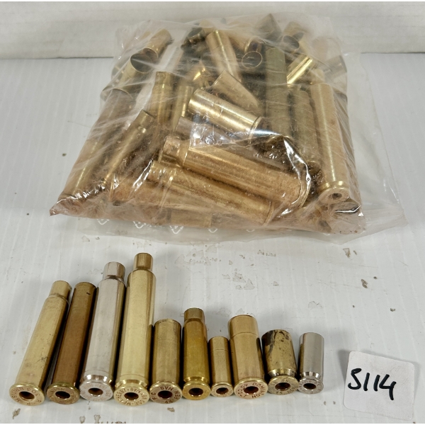 BRASS: JOB LOT 95X MIXED RIFLE & HANDGUN BRASS