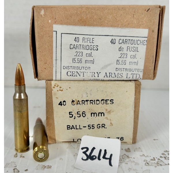 AMMO: 78X 5.56X45 MM - 55 GR FMJ