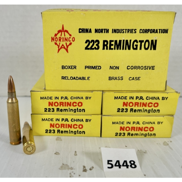 AMMO: 100X NORINCO .223 REM - FMJ