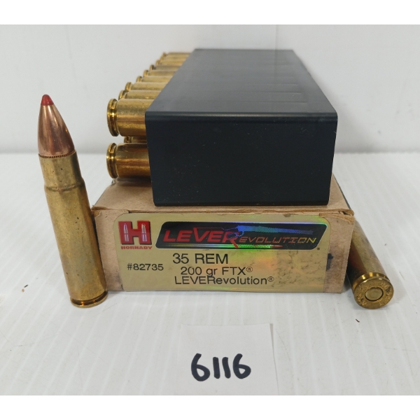 AMMO: 20X HORNADY LEVEREVOLUTION .35 REM - 200GR - FTX