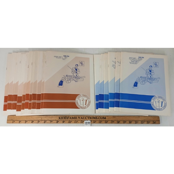 LOT OF 18 - THE GUN PRO SCHOOL COURSE BOOKLETS