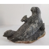 Image 3 : WALRUS ON ROCK - SIGNED - STONE