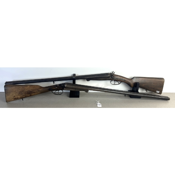 LOT OF 2 - HUSQVARNA UNDER LEVER SXS SHOTGUNS IN 12 GA 