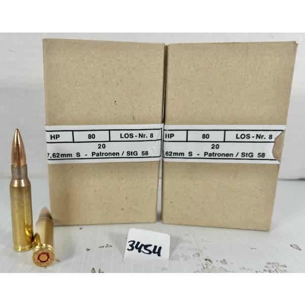 AMMO: 40X 7.62X51MM MILITARY FMJ