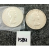 Image 2 : LOT OF 2 - 1958 CDN SILVER DOLLARS - BRITISH COLUMBIA